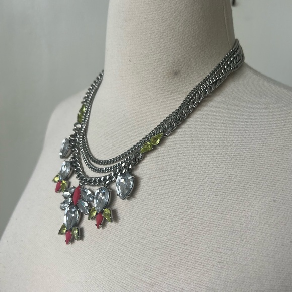 Jessica Simpson Silver Statement Chain Necklace - Picture 4 of 7